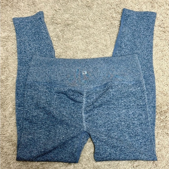 Buff Bunny Blue/Grey Scrunch Leggings in EUC size M! - Picture 1 of 5